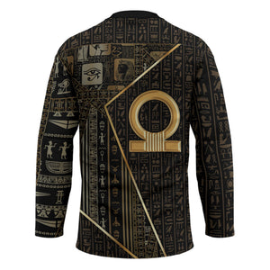 Egypt Shen Ring Hockey Jersey Ancient Mythology Eternally Protecting