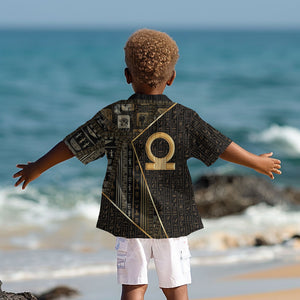 Egypt Shen Ring Kid Hawaiian Shirt Ancient Mythology Eternally Protecting