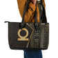 Egypt Shen Ring Leather Tote Bag Ancient Mythology Eternally Protecting