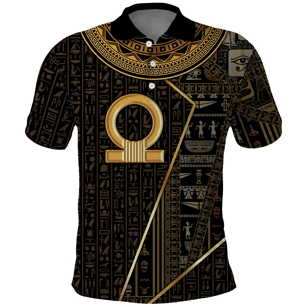 Egypt Shen Ring Polo Shirt Ancient Mythology Eternally Protecting
