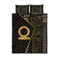 Egypt Shen Ring Quilt Bed Set Ancient Mythology Eternally Protecting