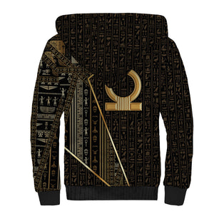 Egypt Shen Ring Sherpa Hoodie Ancient Mythology Eternally Protecting