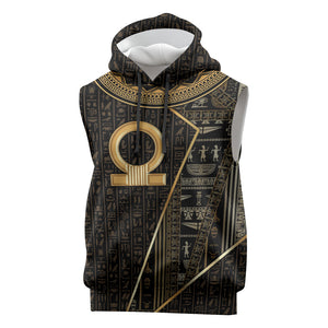 Egypt Shen Ring Sleeveless Hoodie Ancient Mythology Eternally Protecting