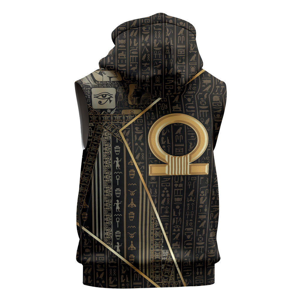 Egypt Shen Ring Sleeveless Hoodie Ancient Mythology Eternally Protecting