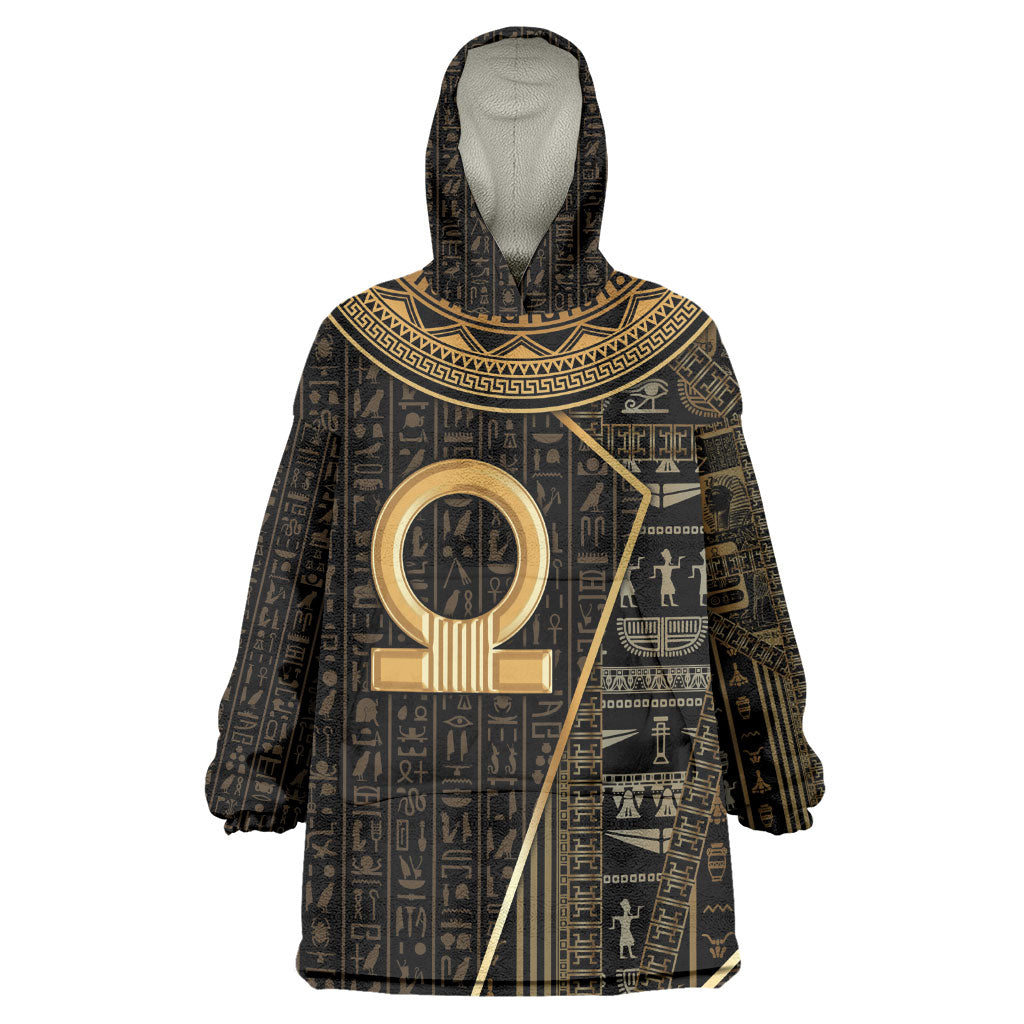 Egypt Shen Ring Wearable Blanket Hoodie Ancient Mythology Eternally Protecting