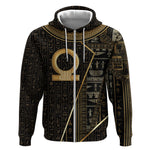 Egypt Shen Ring Zip Hoodie Ancient Mythology Eternally Protecting