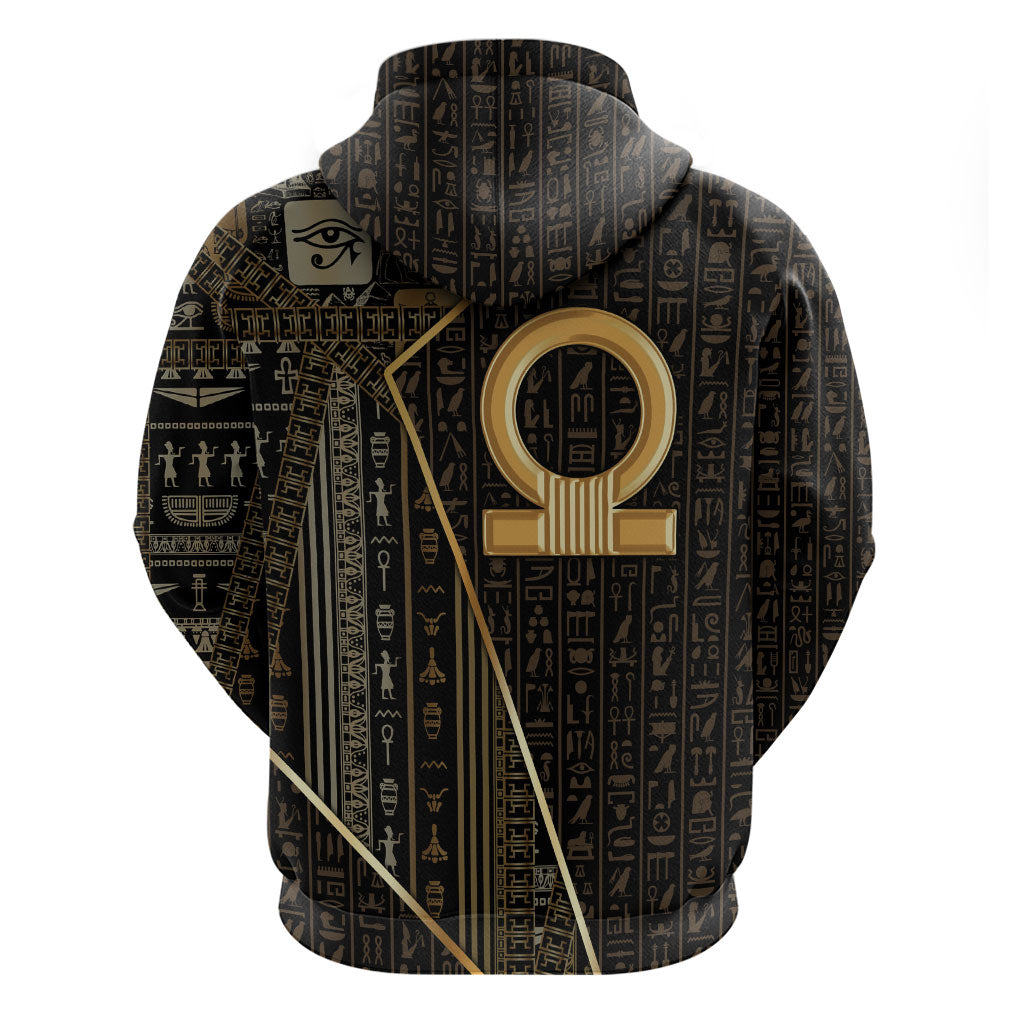 Egypt Shen Ring Zip Hoodie Ancient Mythology Eternally Protecting