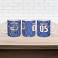 Custom Cape Verde Ceramic Mug Blue Shark National Flag