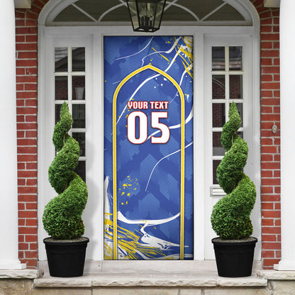 Custom Cape Verde Door Cover Blue Shark National Flag