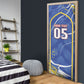 Custom Cape Verde Door Cover Blue Shark National Flag
