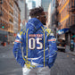 Custom Cape Verde Hoodie Blue Shark National Flag