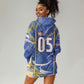 Custom Cape Verde Hoodie Dress Blue Shark National Flag