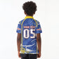 Custom Cape Verde Kid Polo Shirt Blue Shark National Flag