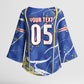 Custom Cape Verde Kimono Sleeve Blouse Blue Shark National Flag