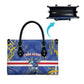 Cape Verde Leather Bag Blue Shark National Flag
