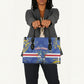 Cape Verde Leather Bag Blue Shark National Flag