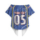 Custom Cape Verde Off Shoulder Wrap Waist Top Blue Shark National Flag