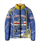 Custom Cape Verde Padded Jacket Blue Shark National Flag