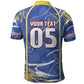 Custom Cape Verde Polo Shirt Blue Shark National Flag
