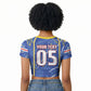 Custom Cape Verde Raglan Cropped T shirt Blue Shark National Flag