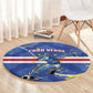 Cape Verde Round Carpet Blue Shark National Flag