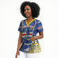 Custom Cape Verde Scrub Top Blue Shark National Flag