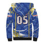 Custom Cape Verde Sherpa Hoodie Blue Shark National Flag