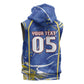 Custom Cape Verde Sleeveless Zip Hoodie Blue Shark National Flag