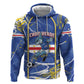 Custom Cape Verde Zip Hoodie Blue Shark National Flag