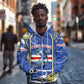 Custom Cape Verde Zip Hoodie Blue Shark National Flag