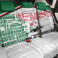 Sudan Back Car Seat Cover Secretary Bird With Typography Patterns - African Pride