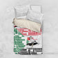 Sudan Bedding Set Secretary Bird With Typography Patterns - African Pride