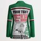 Personalized Sudan Blazer Secretary Bird With Typography Patterns - African Pride