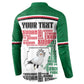Personalized Sudan Button Sweatshirt Secretary Bird With Typography Patterns