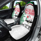 Sudan Car Seat Cover Secretary Bird With Typography Patterns - African Pride