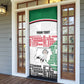 Personalized Sudan Door Cover Secretary Bird With Typography Patterns - African Pride