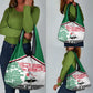 Sudan Grocery Bag Secretary Bird With Typography Patterns - African Pride