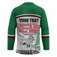 Personalized Sudan Hockey Jersey Secretary Bird With Typography Patterns - African Pride