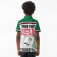 Personalized Sudan Kid Polo Shirt Secretary Bird With Typography Patterns - African Pride