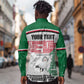 Personalized Sudan Long Sleeve Button Shirt Secretary Bird With Typography Patterns - African Pride