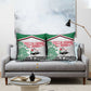 Sudan Pillow Cover Secretary Bird With Typography Patterns - African Pride