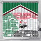 Sudan Shower Curtain Secretary Bird With Typography Patterns - African Pride