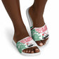 Sudan Slide Sandals Secretary Bird With Typography Patterns - African Pride