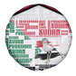 Sudan Spare Tire Cover Secretary Bird With Typography Patterns - African Pride