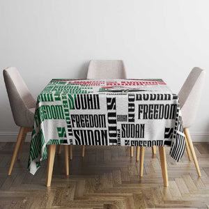 Sudan Tablecloth Secretary Bird With Typography Patterns - African Pride