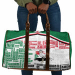 Sudan Travel Bag Secretary Bird With Typography Patterns - African Pride