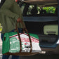 Sudan Travel Bag Secretary Bird With Typography Patterns - African Pride