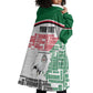 Personalized Sudan Wearable Blanket Hoodie Secretary Bird With Typography Patterns - African Pride