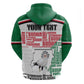 Personalized Sudan Zip Hoodie Secretary Bird With Typography Patterns - African Pride