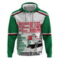 Personalized Sudan Zip Hoodie Secretary Bird With Typography Patterns - African Pride